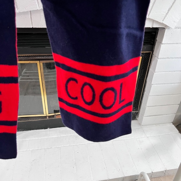 Sandro ‘Cool Gang’ Reversible Wool Scarf - Picture 4 of 5
